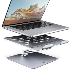 AXAGON STND-LQ, hliníkový HQ stojan pre notebooky 10 "- 16", nastaviteľná výška a uhol