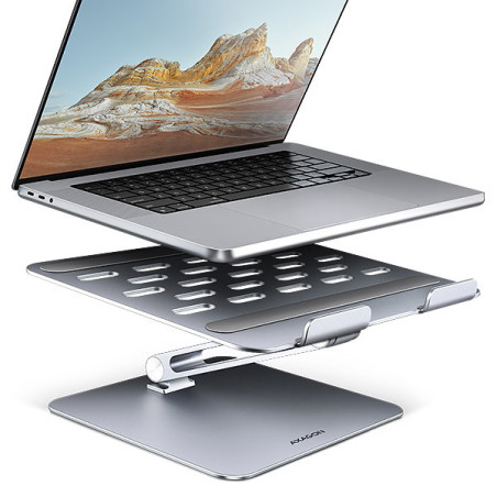 AXAGON STND-LQ, hliníkový HQ stojan pre notebooky 10 "- 16", nastaviteľná výška a uhol