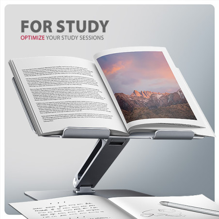 AXAGON STND-LQ, hliníkový HQ stojan pre notebooky 10 "- 16", nastaviteľná výška a uhol
