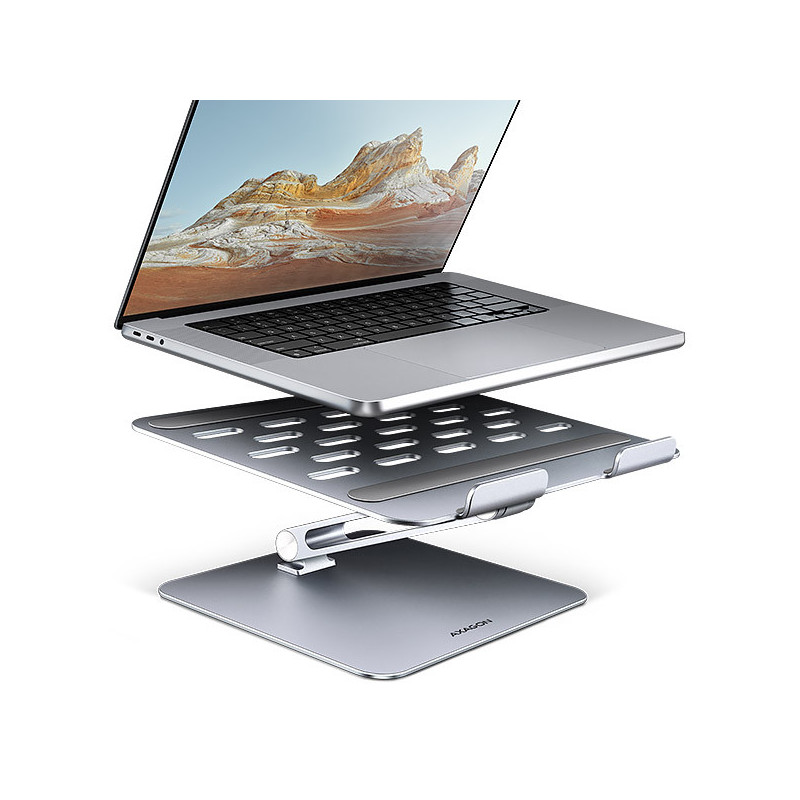 AXAGON STND-LQ, hliníkový HQ stojan pre notebooky 10 "- 16", nastaviteľná výška a uhol