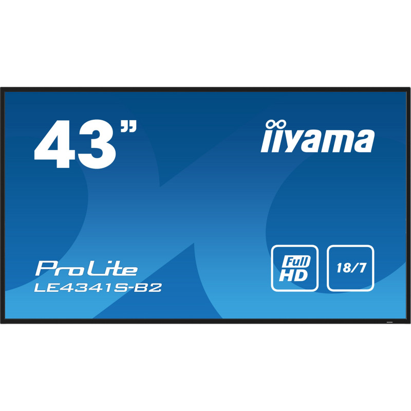 43" iiyama LE4341S-B2: IPS, FHD, 3x HDMI, LAN, USB