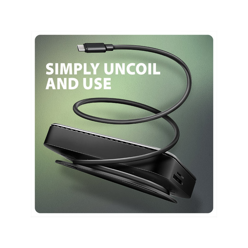 AXAGON HMC-UFO, USB 10Gbps hub, 2x USB-A, USB-C, HDMI 4k/60, RJ-45, M.2 slot, SD/mSD, audio, PD