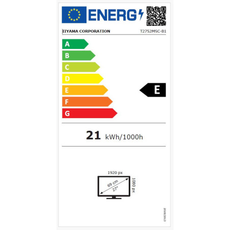 27" iiyama T2752MSC-B1: IPS, FHD, PCAP