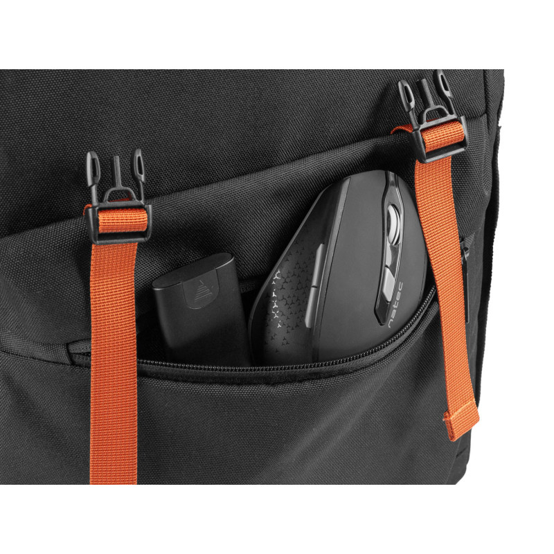 Batoh pre nb Natec NIALA 15,6", 18 L, čierna - oranžová