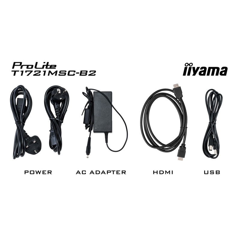 17" iiyama T1721MSC-B2: PCAP, 10P, HDMI, repro