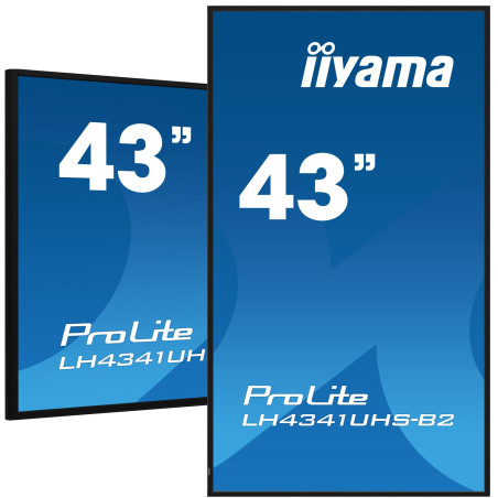 43" iiyama LH4341UHS-B2: IPS, 4K UHD, 500cd, repro