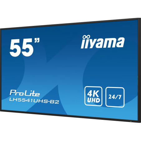 55" iiyama LH5541UHS-B2: IPS, 4K UHD, 500cd, repro
