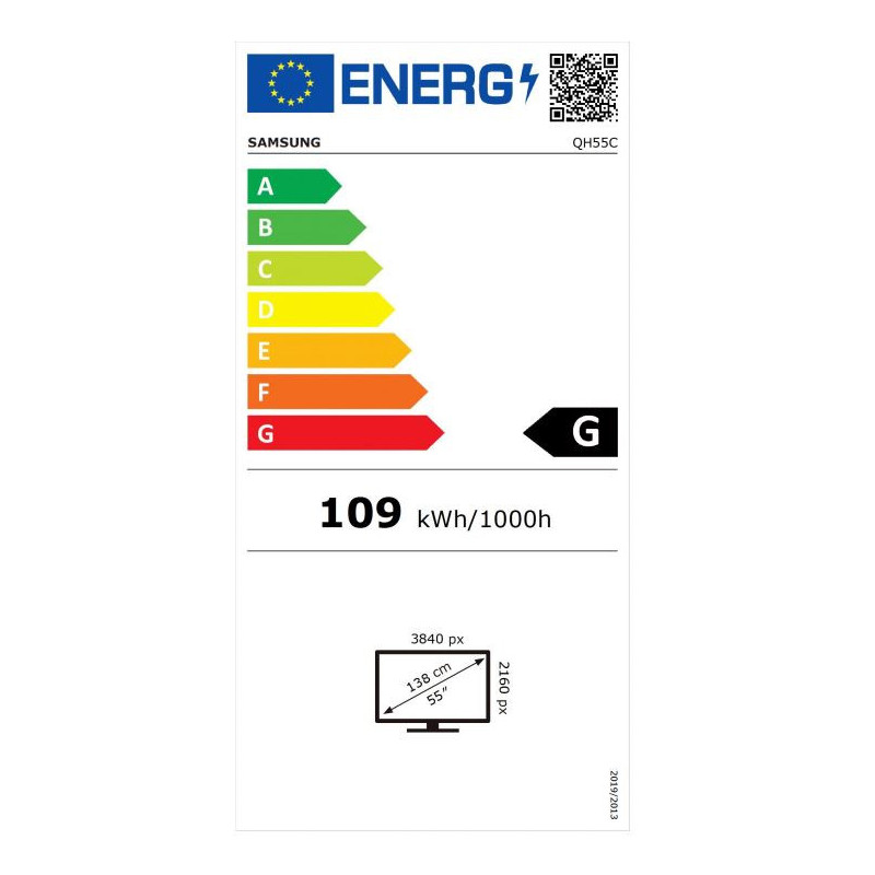 55" LED Samsung QH55C - UHD, 700cd, MI, 24/7