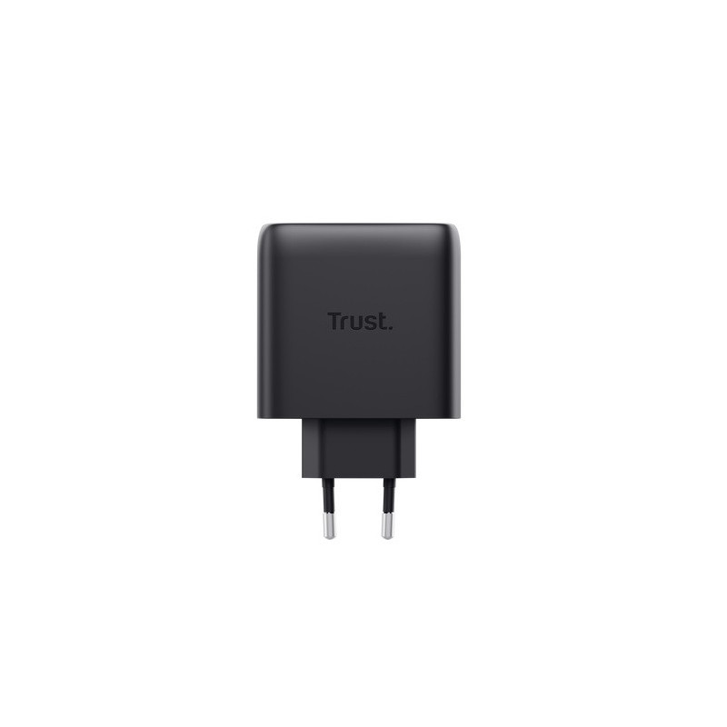 TRUST MAXO 65W 2P USB-C GAN CHARGER BLK