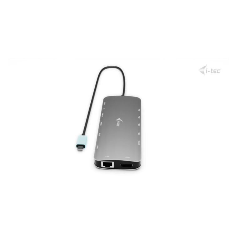 i-tec USB-C Metal Nano 3x Display Dock, 2x HDMI 1x USB-C video, PD 140W + Universal Charger 140W