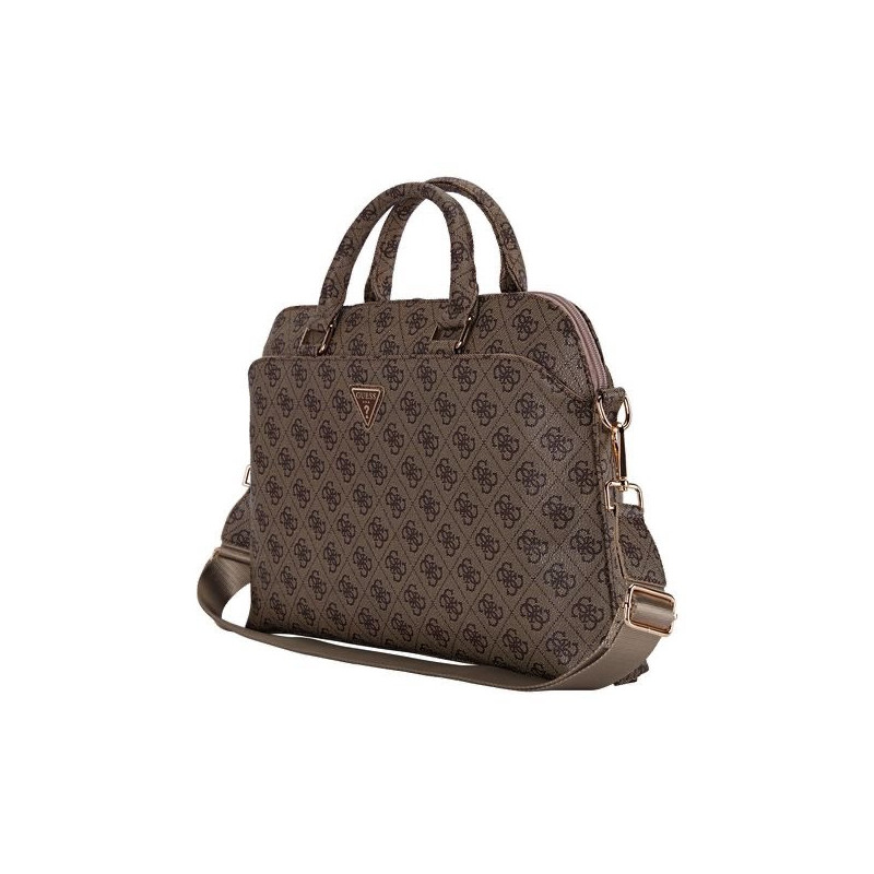 Guess PU 4G Triangle Logo Taška na Notebook 13/14/15" Brown