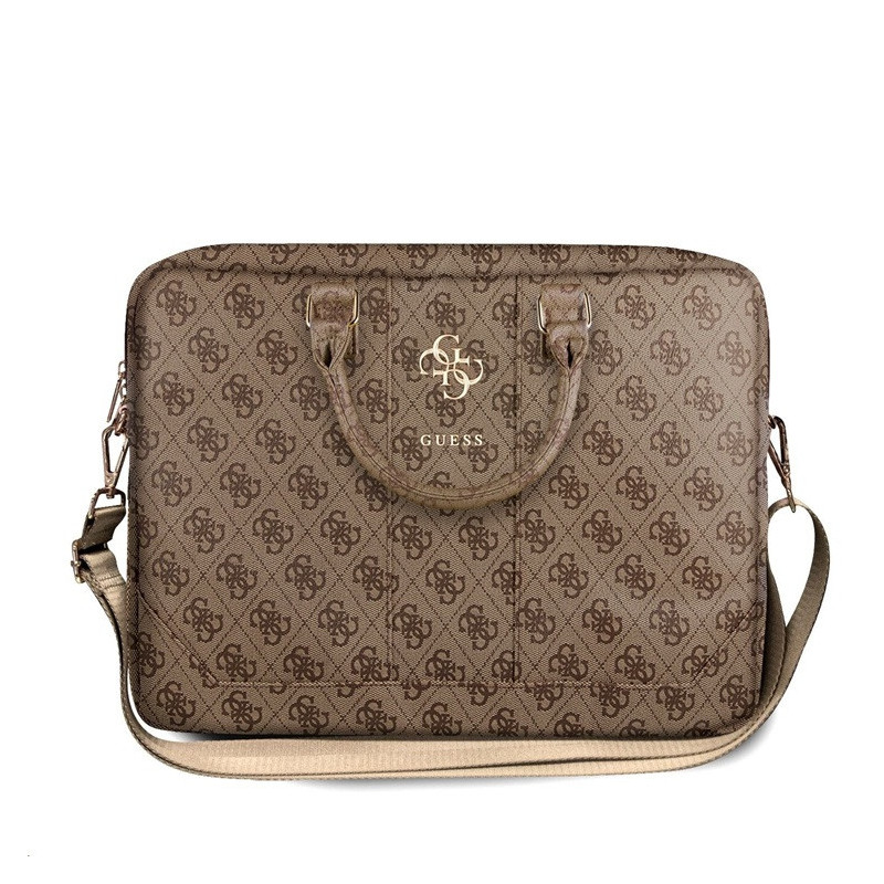 Guess PU 4G Metal Logo Taška na Notebook 15/16" Brown