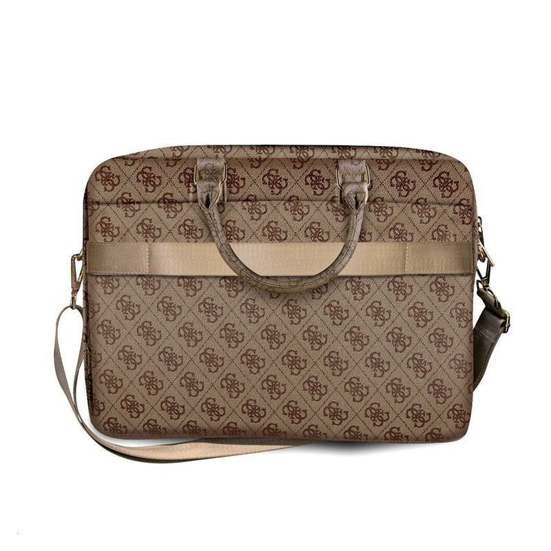 Guess PU 4G Metal Logo Taška na Notebook 15/16" Brown