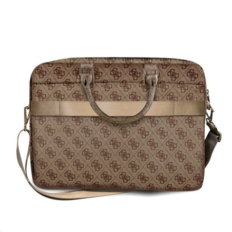 Guess PU 4G Metal Logo Taška na Notebook 15/16" Brown