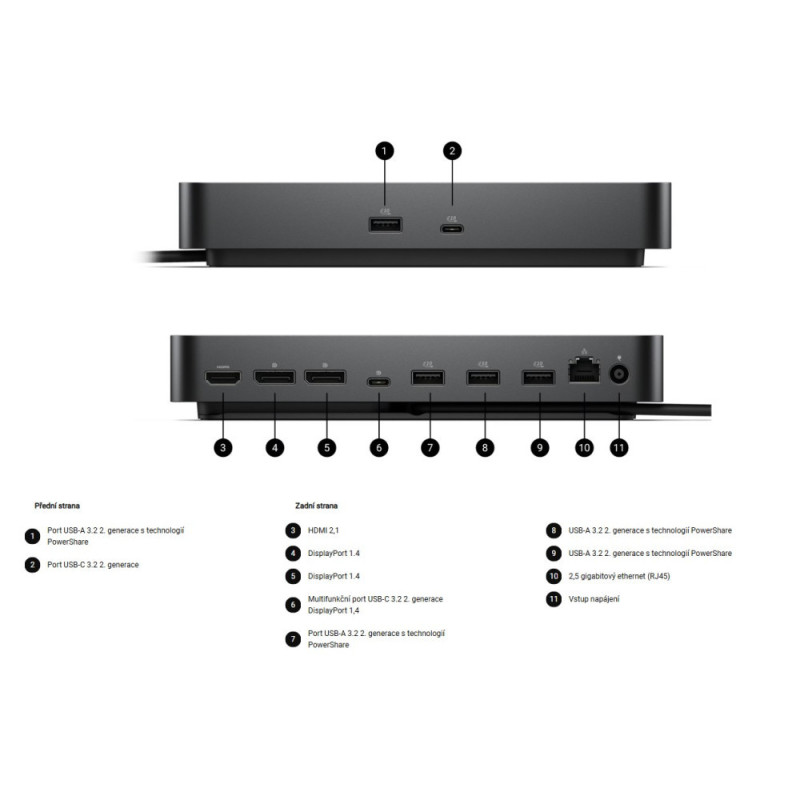 Dell dokovacia stanica SD25 130W Power delivery USB-C