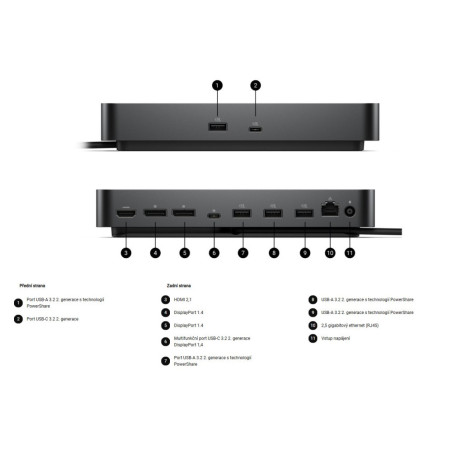 Dell dokovacia stanica SD25 130W Power delivery USB-C