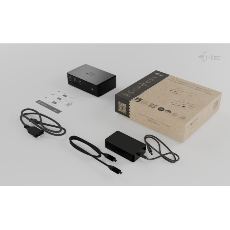 i-tec Thunderbolt5 Quattro Display Docking Station, 5x USB, 2.5 GLAN, Power Delivery 140W
