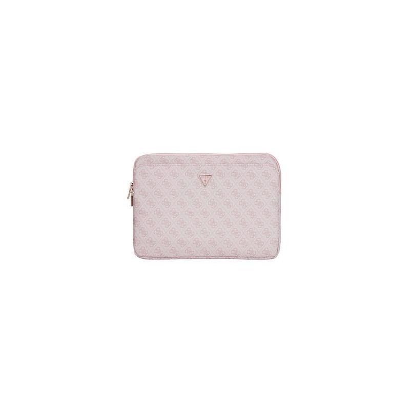 Guess PU 4G Triangle Logo Obal pre Notebook 14" Pink