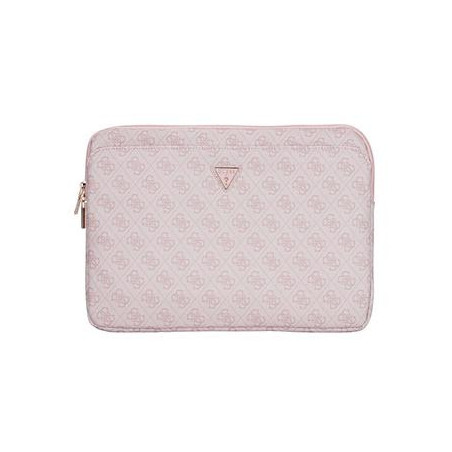 Guess PU 4G Triangle Logo Obal pre Notebook 14" Pink