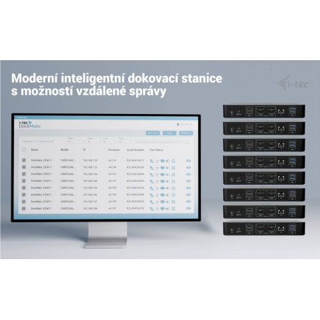 i-tec Universal Intelligent Dual Display Docking Station, Power Delivery 100W